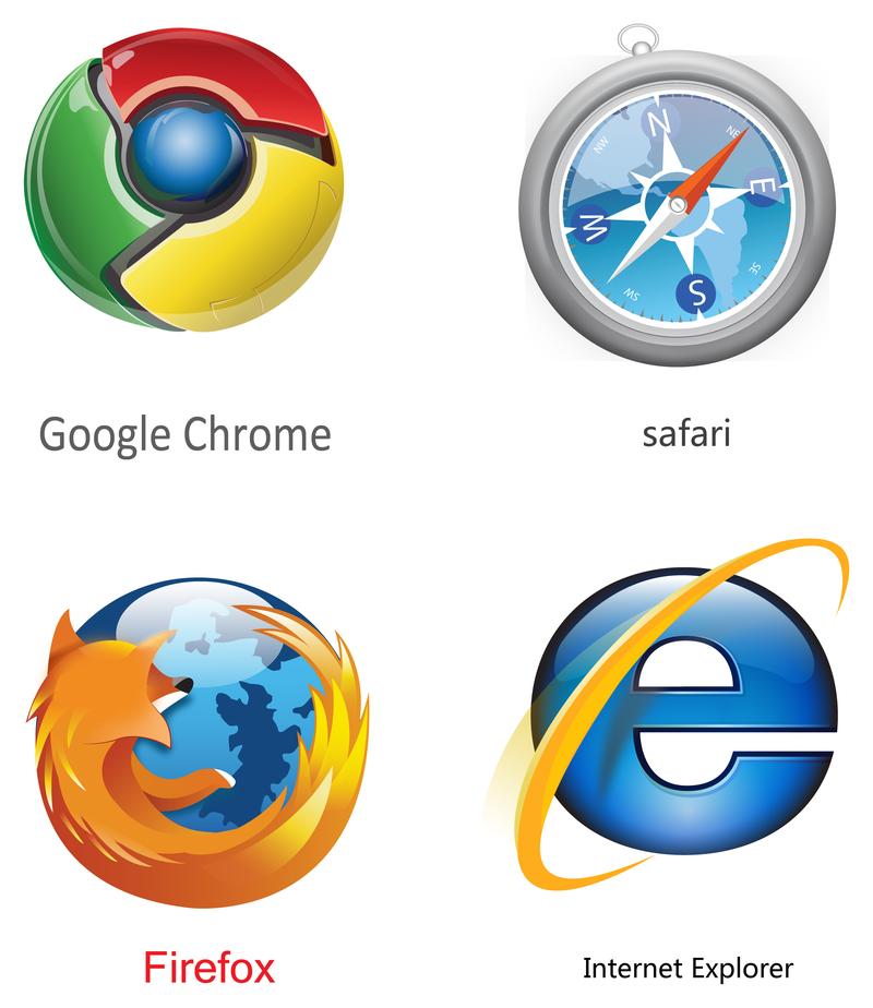 Énfasis Examinar detenidamente vóleibol Descarga Vector De Es Decir Chrome Firefox Safari