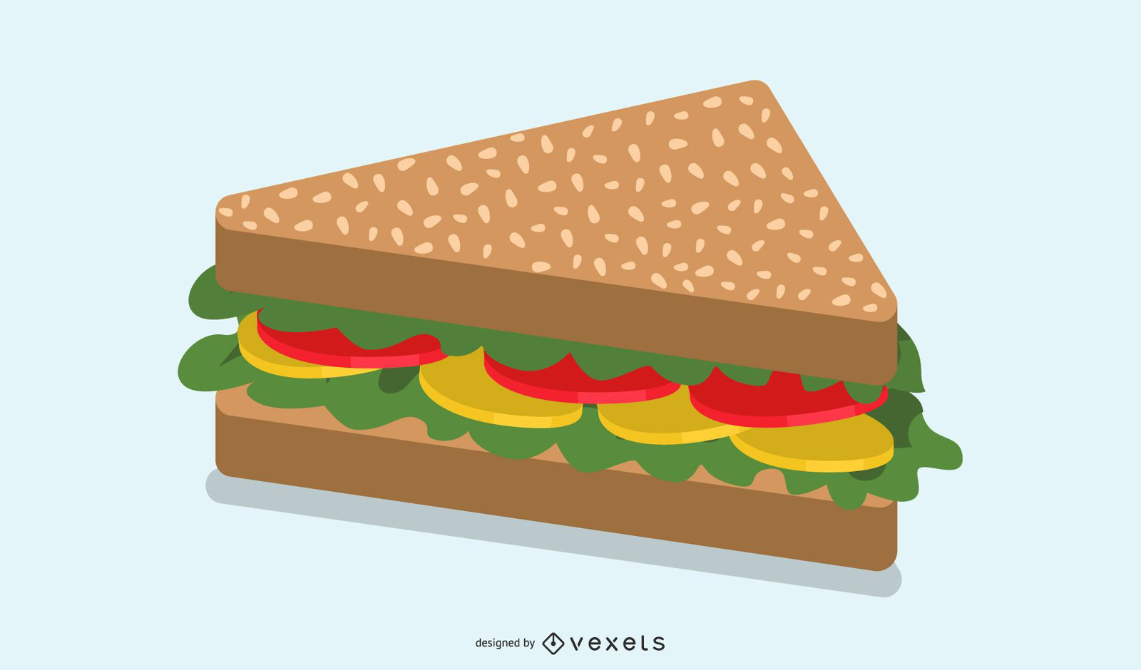 ilustración de sándwich