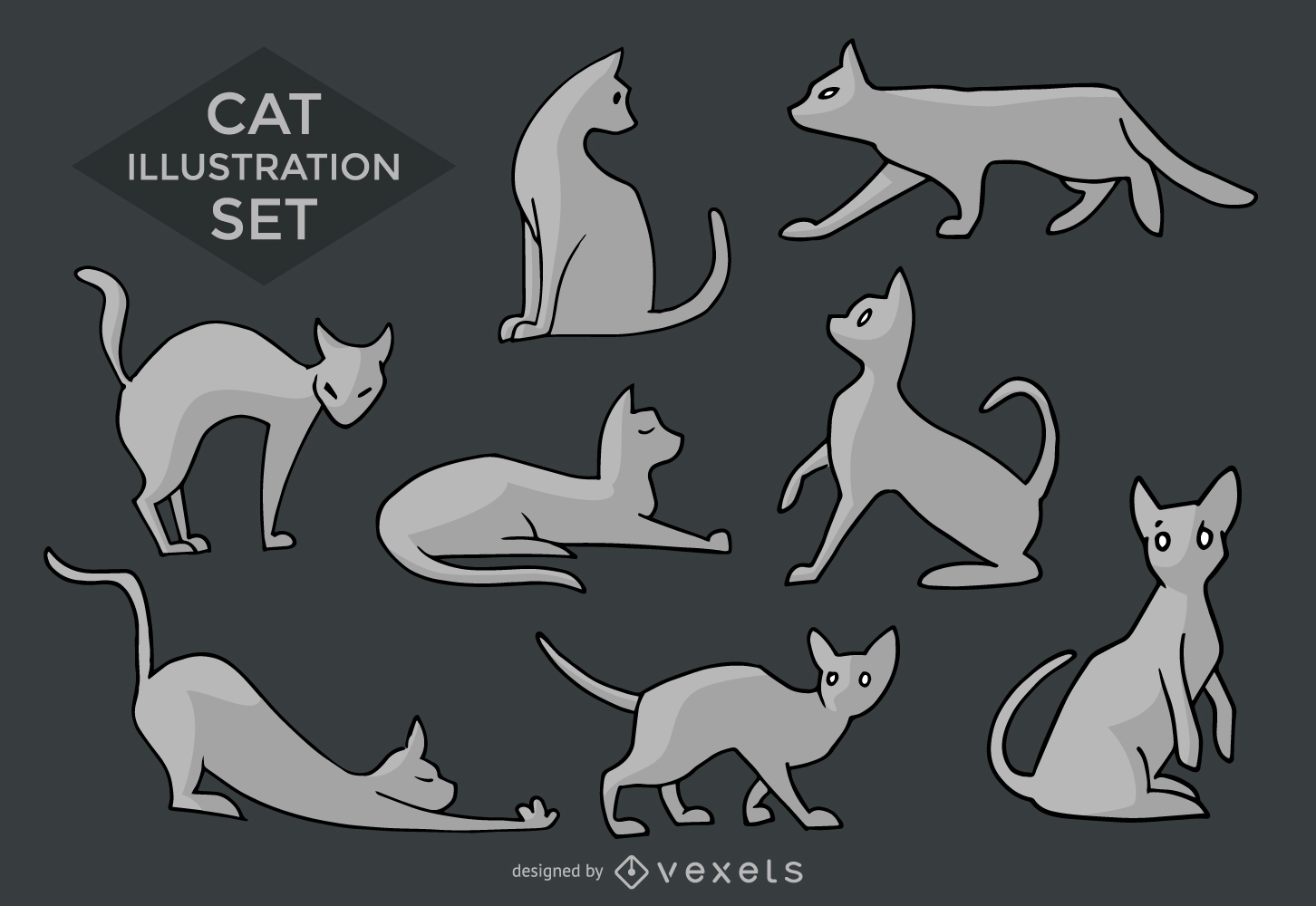 Página 13  Vetores e ilustrações de Gatos fofos png para download