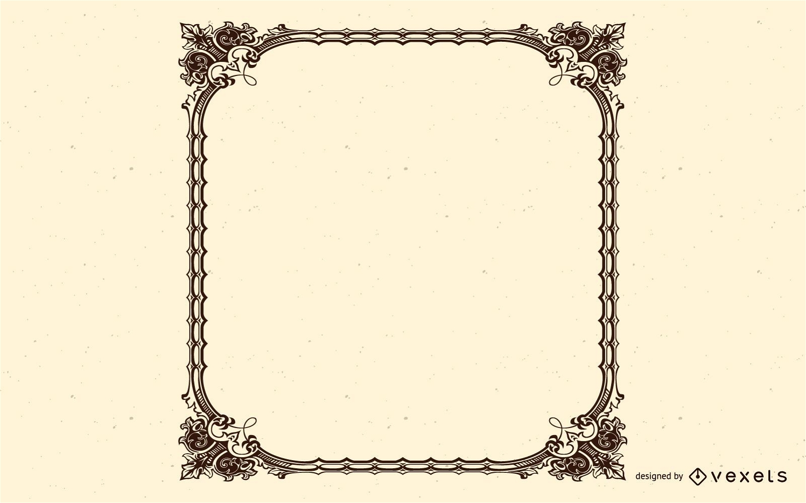 vintage square frame vector