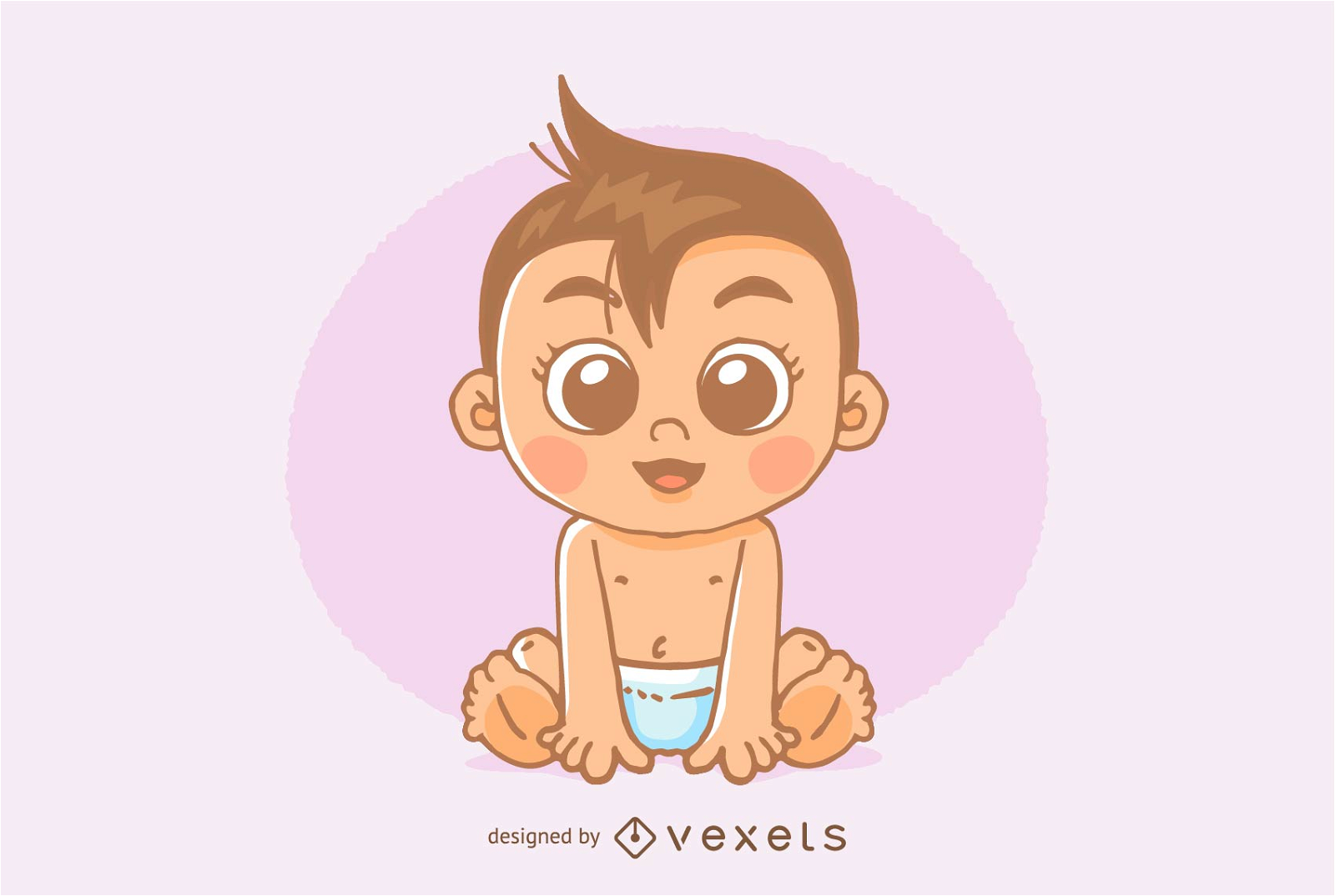 desenho de bebê fofo 8020445 Vetor no Vecteezy