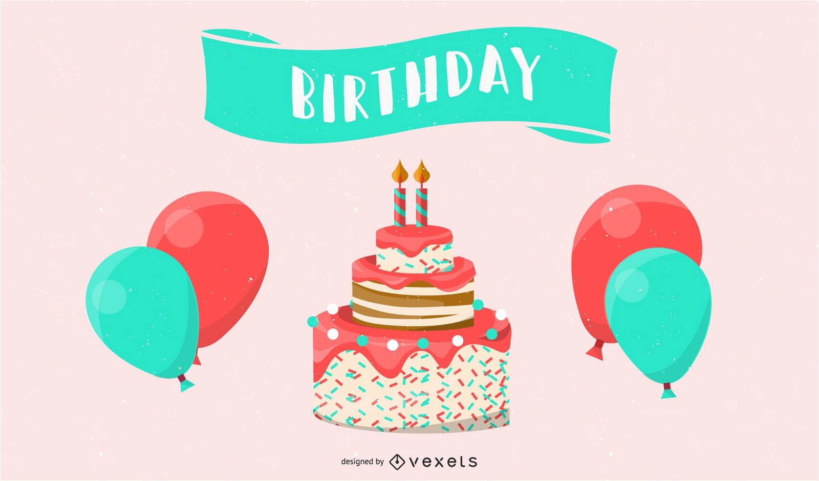 Birthday Gift Cake Balloon Ribbon Pink Background, Desktop Wallpaper, Pc  Wallpaper, Ribbon Background Image And Wallpaper for Free Download