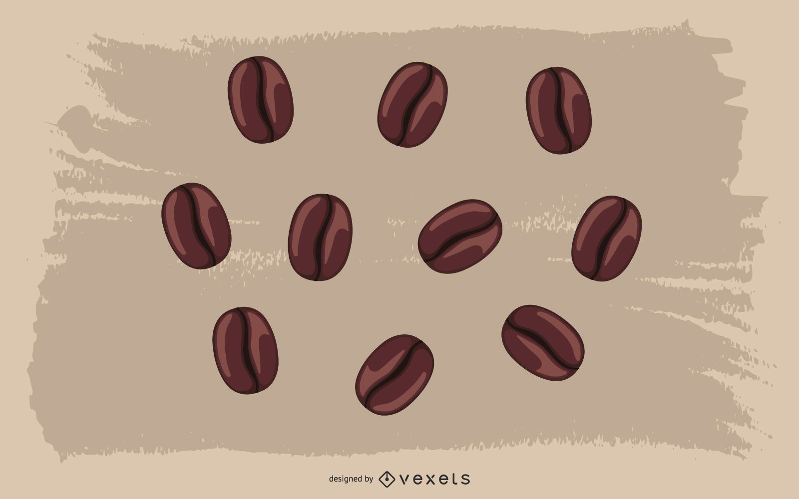 Coffee Beans Illustration Pack Vector Download