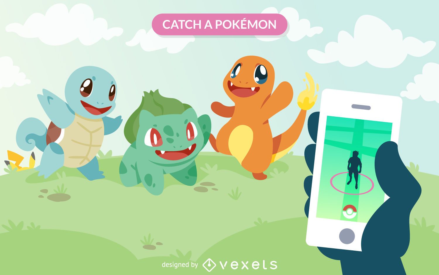 Pokemon Go Ilustrações, Vetores E Clipart De Stock – (252 Stock  Illustrations)