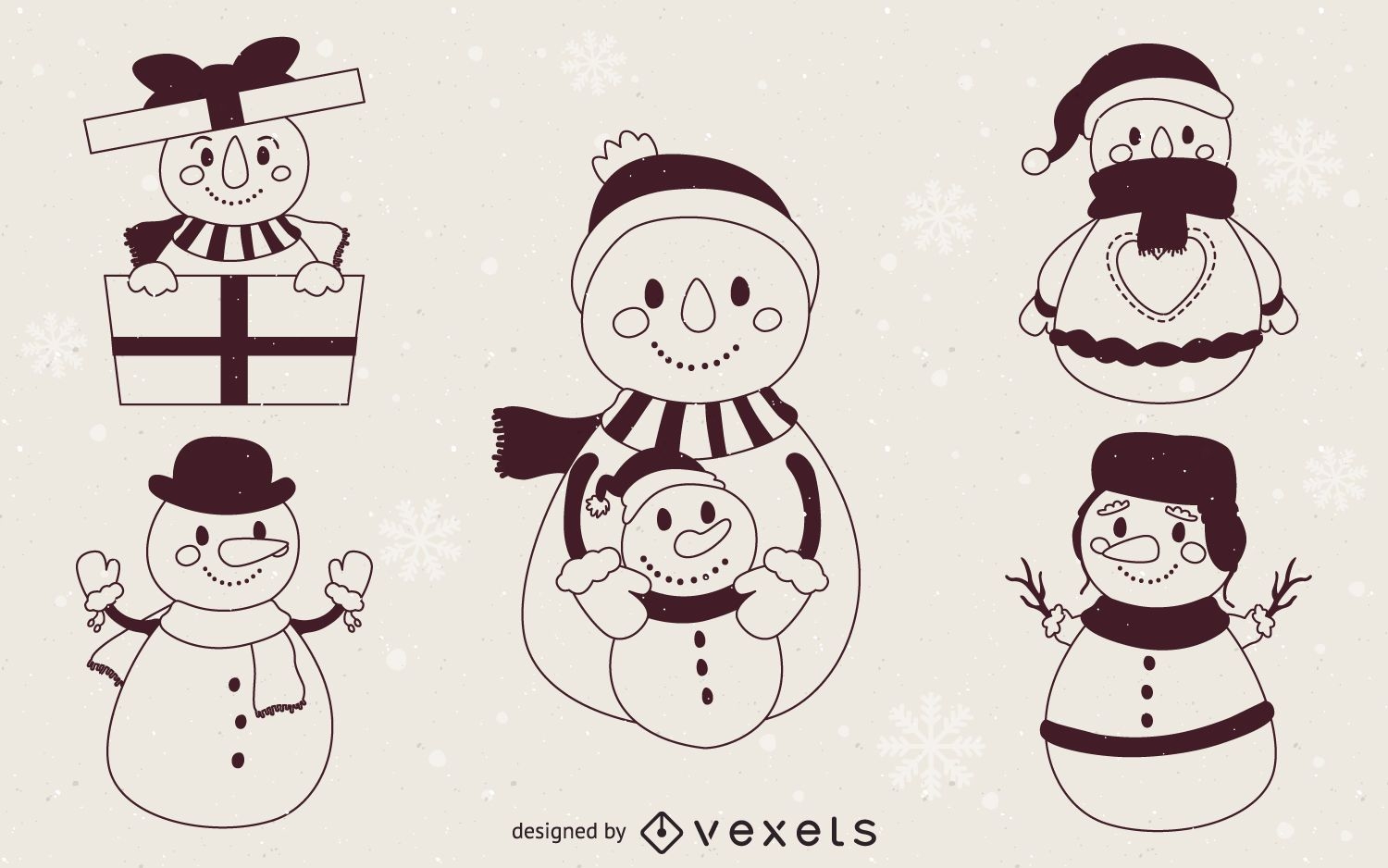Desenho de biscoito de gengibre fofo feliz natal com lenço para