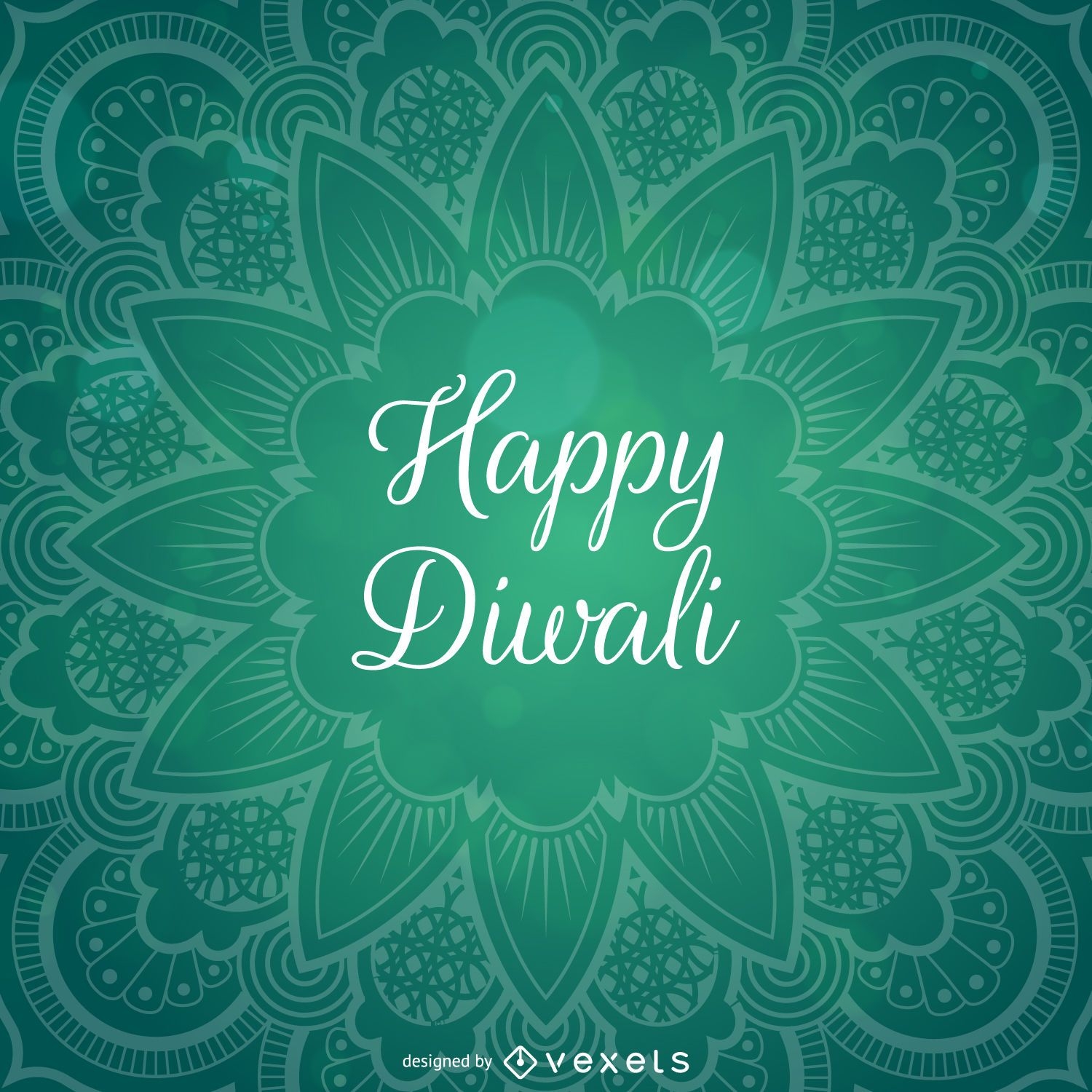 Diwali Design With Mandala Vector Download