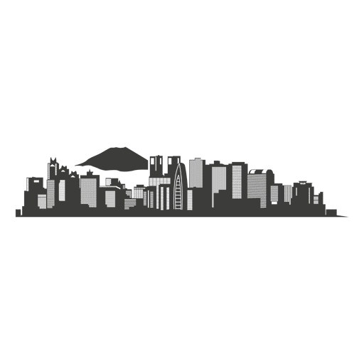 city skyline silhouette png