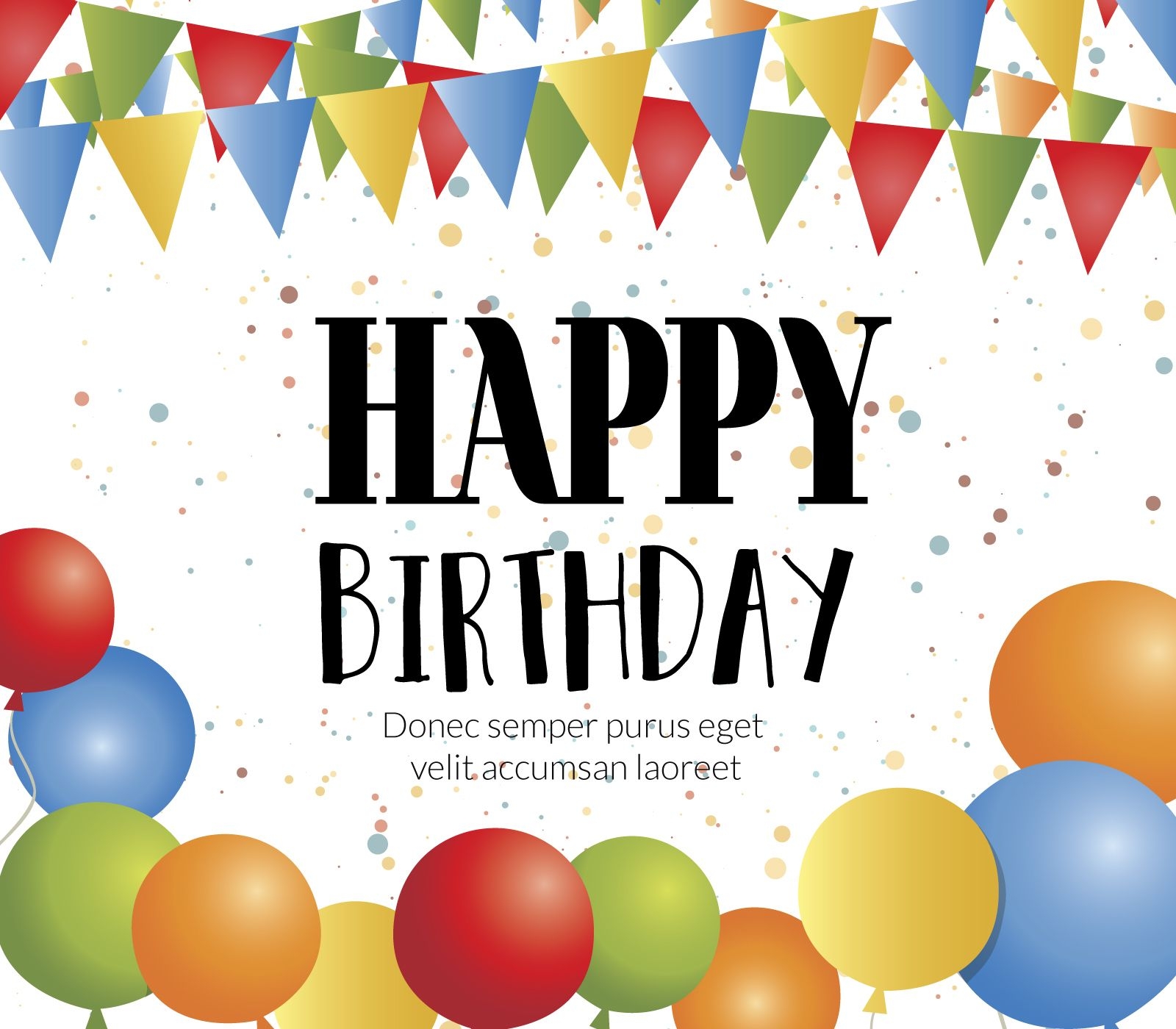 Happy Birthday Card Maker Vector Download