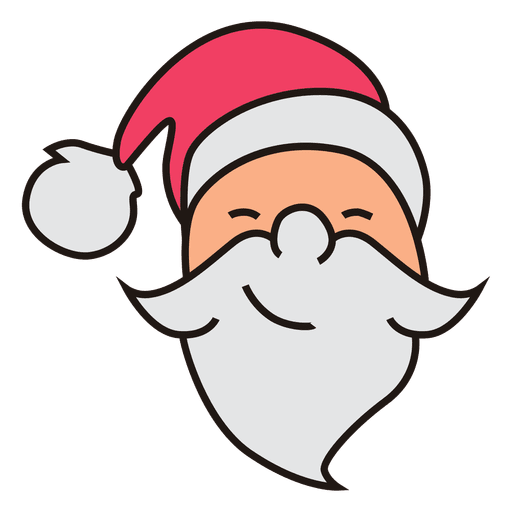 Weihnachtsmann-Kopf-Karikaturikone 28 PNG- Und SVG-Design ...