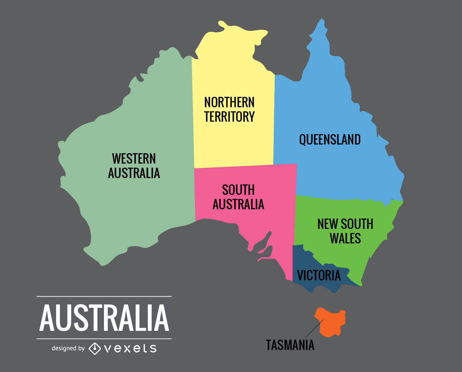 Australia Map Vector Vector Download