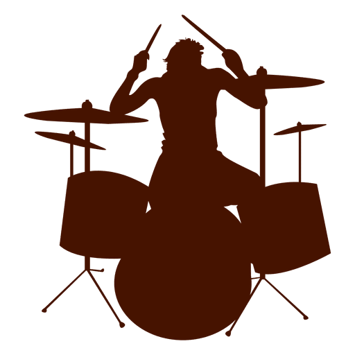 Дизайн PNG E SVG De Silhueta De BateriaДизайн PNG E SVG De Silhueta De Bateria  