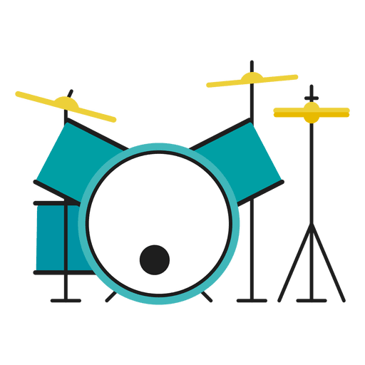 Drum Kit Illustration PNG \u0026 SVG DesignDrum Kit Illustration PNG \u0026 SVG Design  