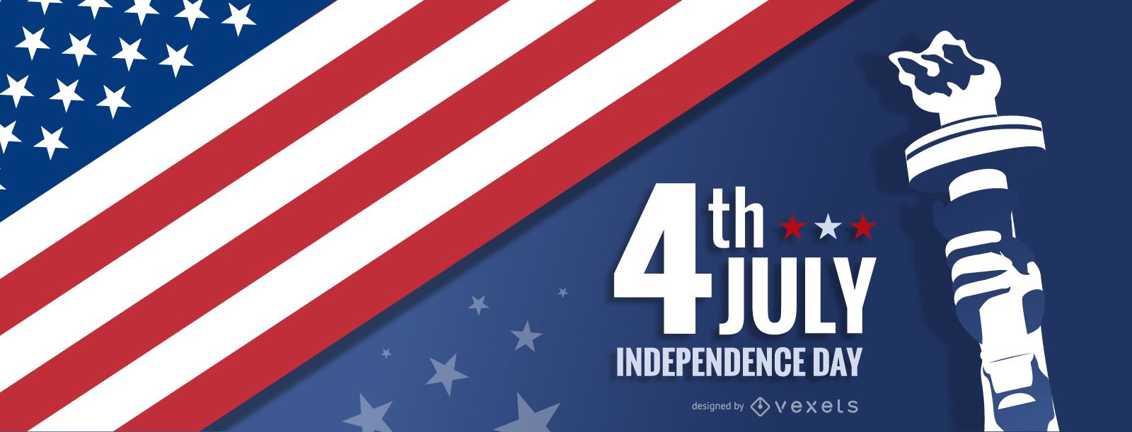 Independence Day Header Vector Download