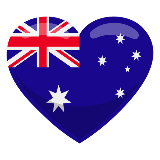 Australia Heart Flag T-Shirt Australia Heart Flag T-Shirt
