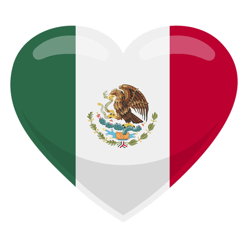 Mexico Heart Flag T-Shirt