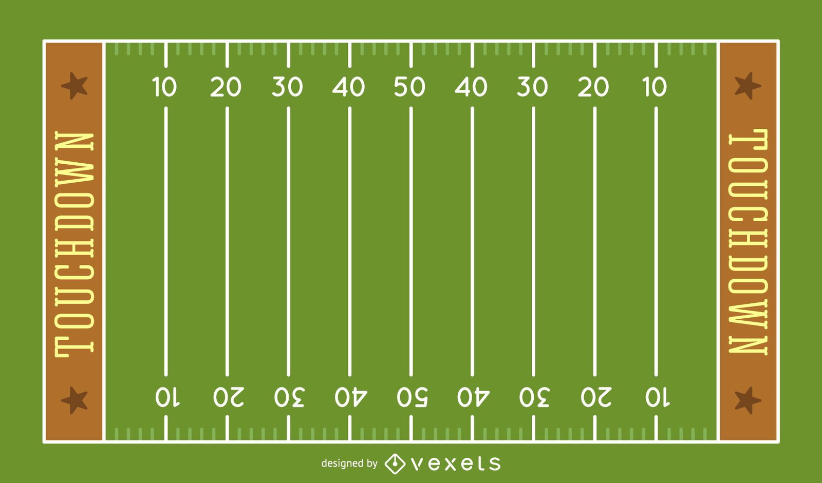 American Football Field Illustration Vector Download 