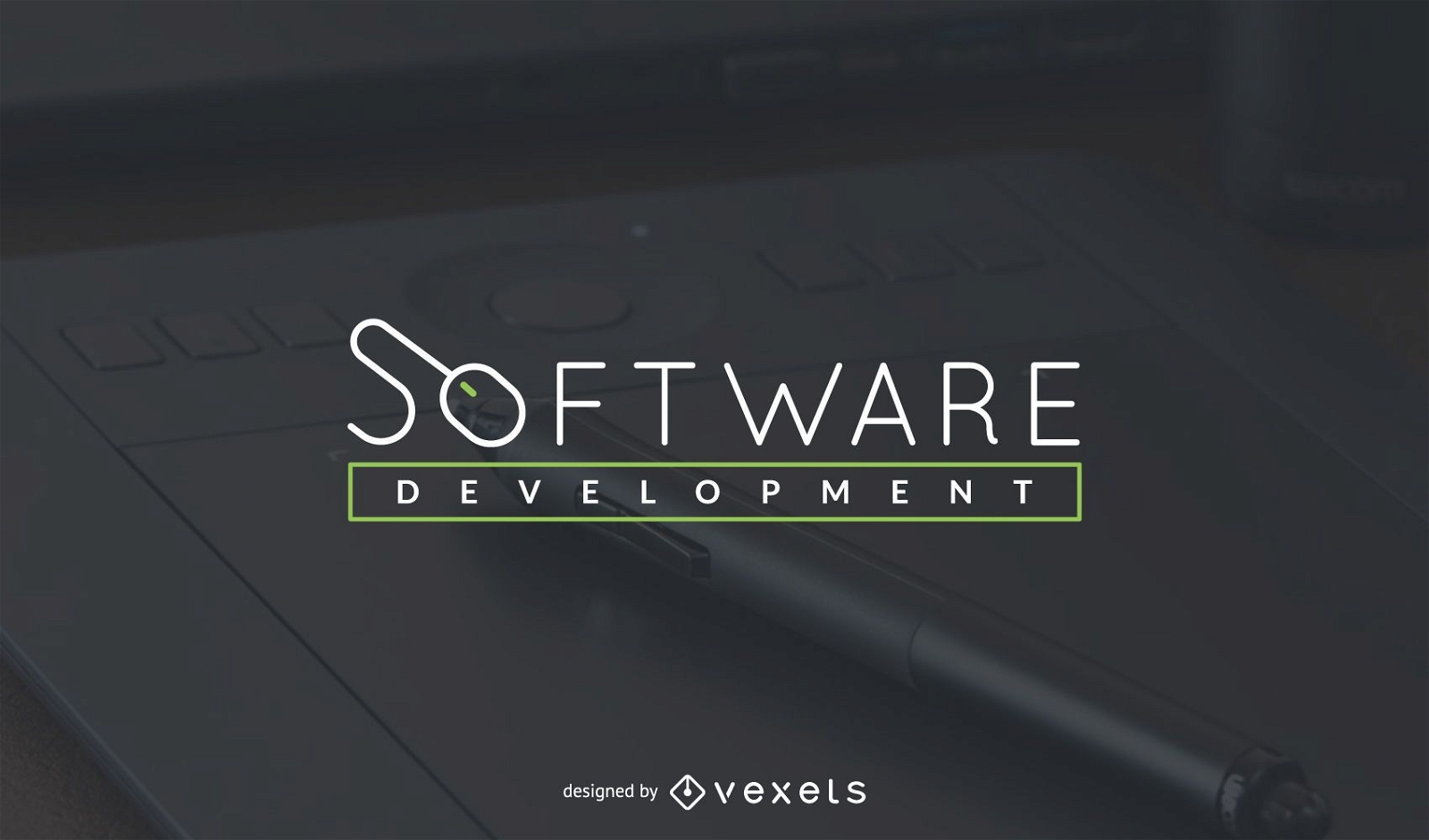 Software development filled monochrome logo Vector Image