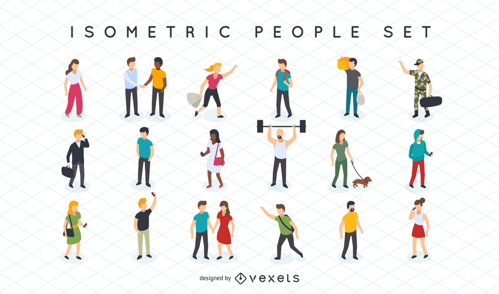 isometric people illustrator download