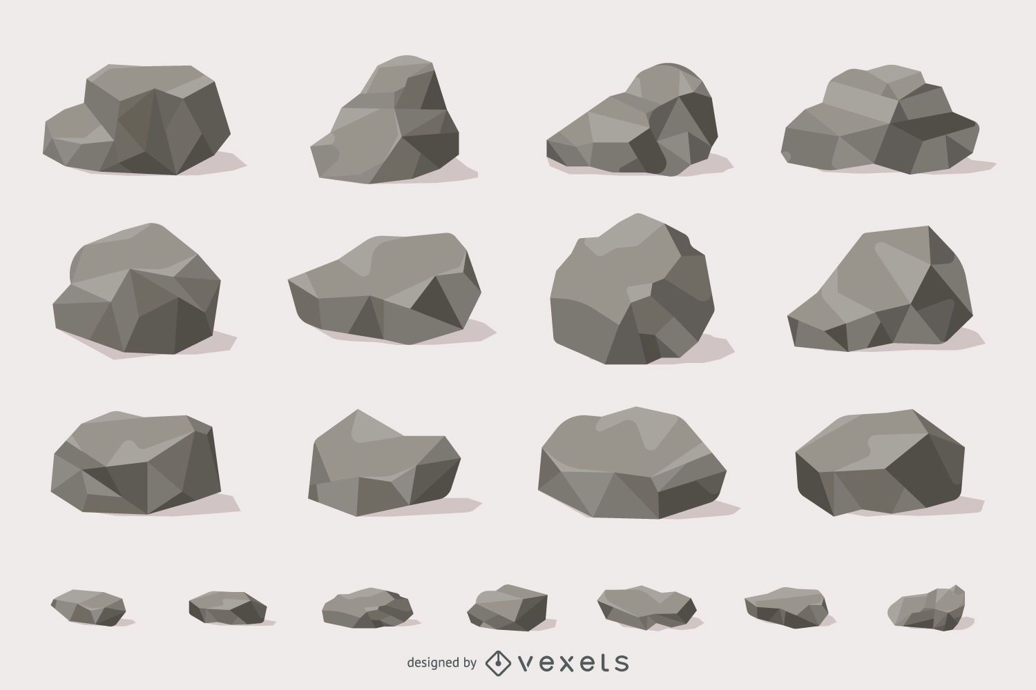 Rocks And Stones Illustration Collection Vector Download