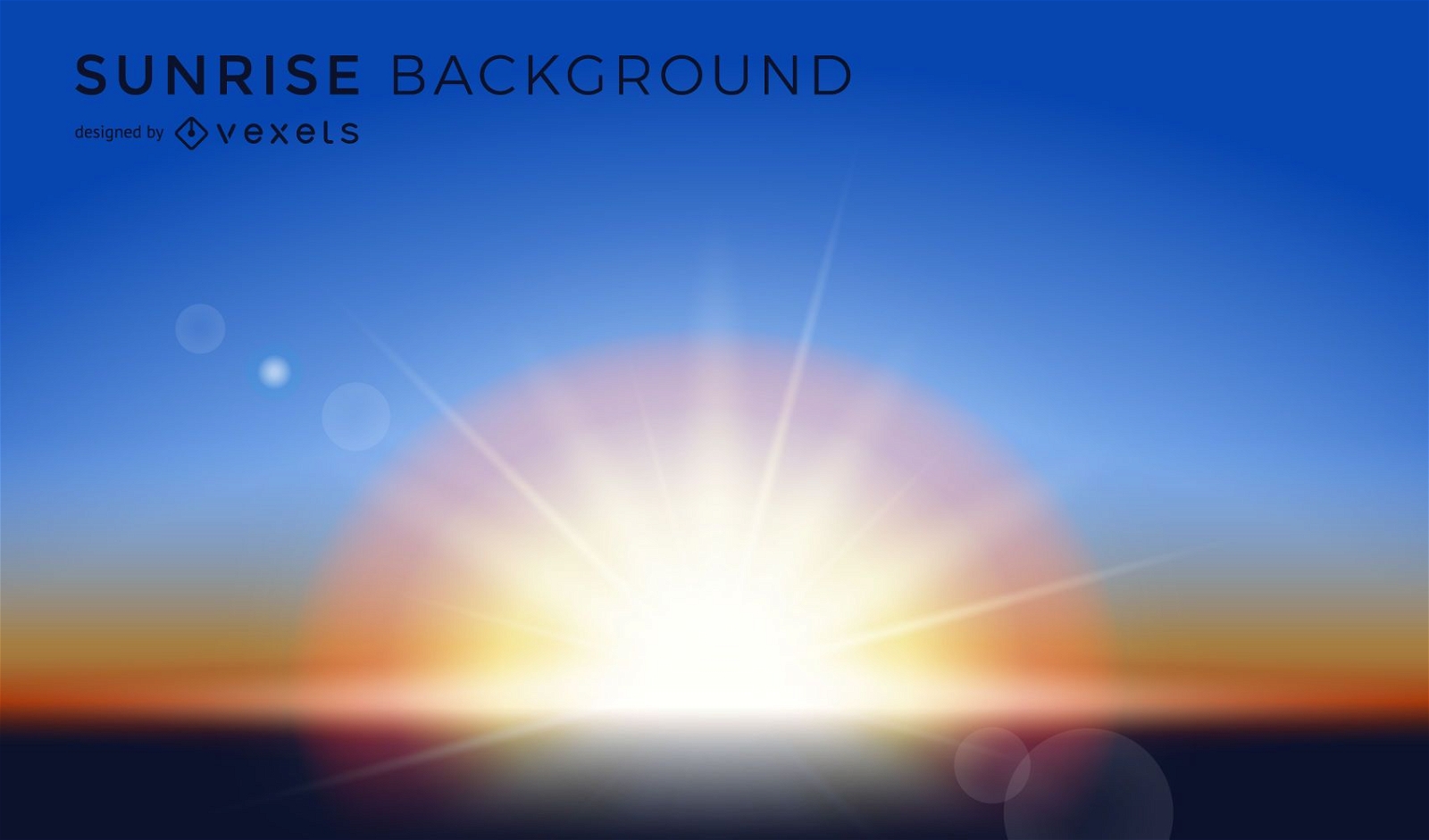 Beautiful Sunrise Background Vector Download