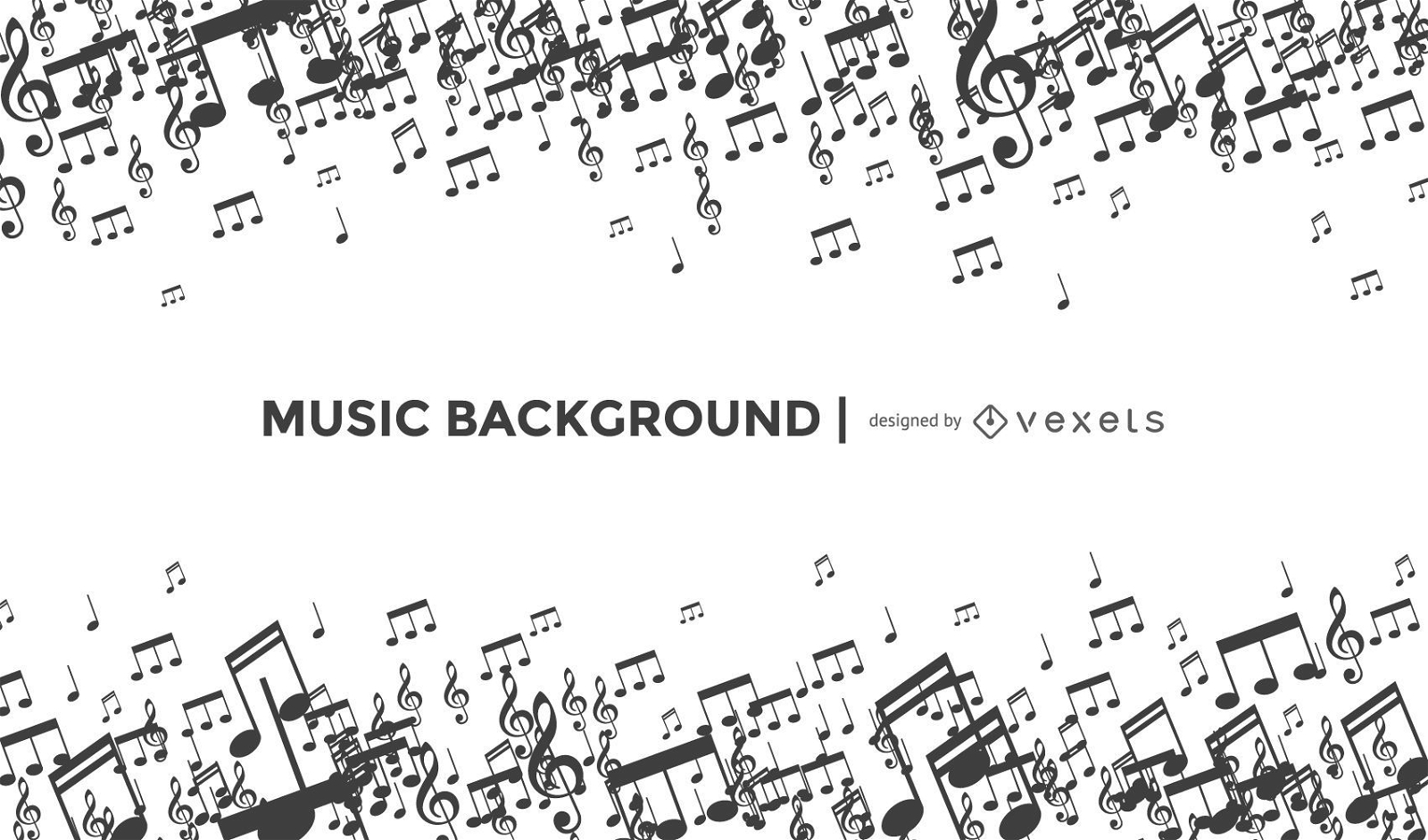 music notes background vector