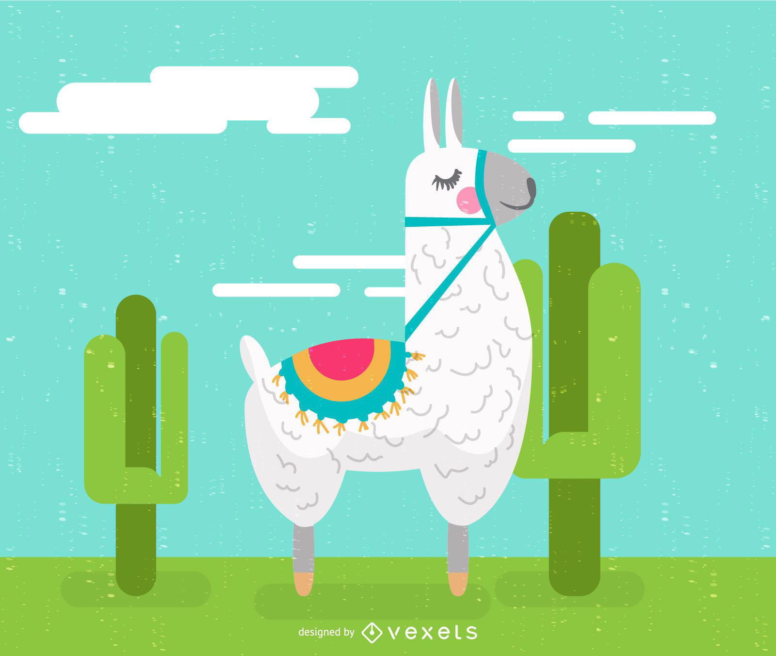 llamas de dibujos animados