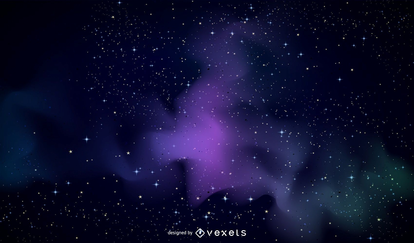 Violet Galaxy Background Vector Download