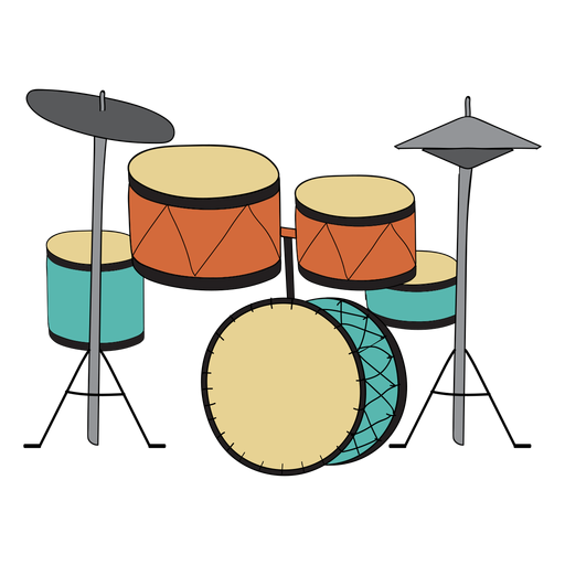 SVG De Doodle De Instrumento MusicalSVG De Doodle De Instrumento Musical  