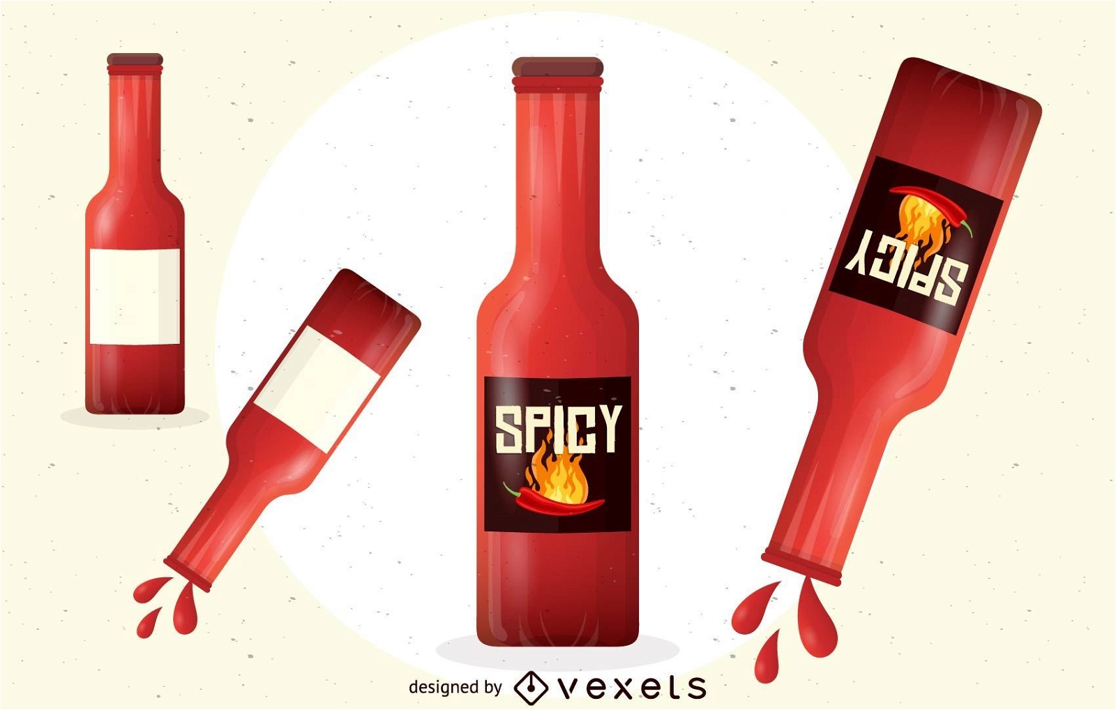 Hot Sauce Bottle Vector Download
