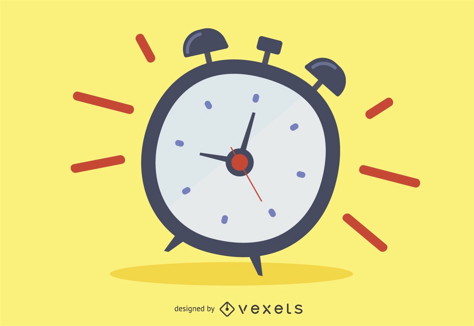 Alarm Clock Ringing Cartoon Vector Download