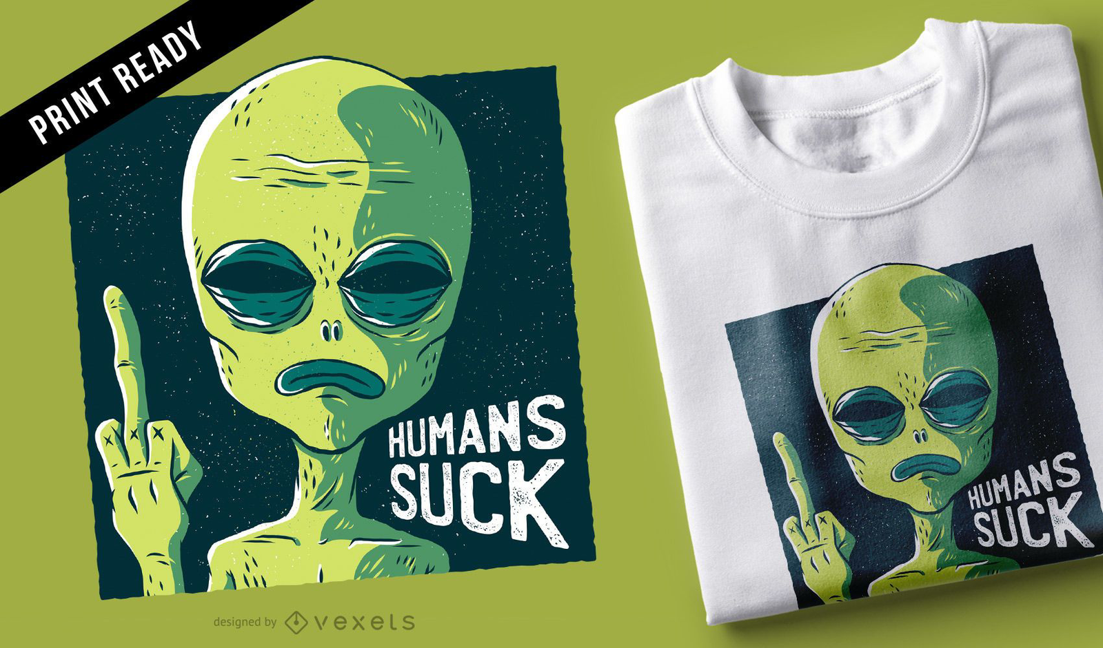 Designs PNG de alien para Camisetas e Merch