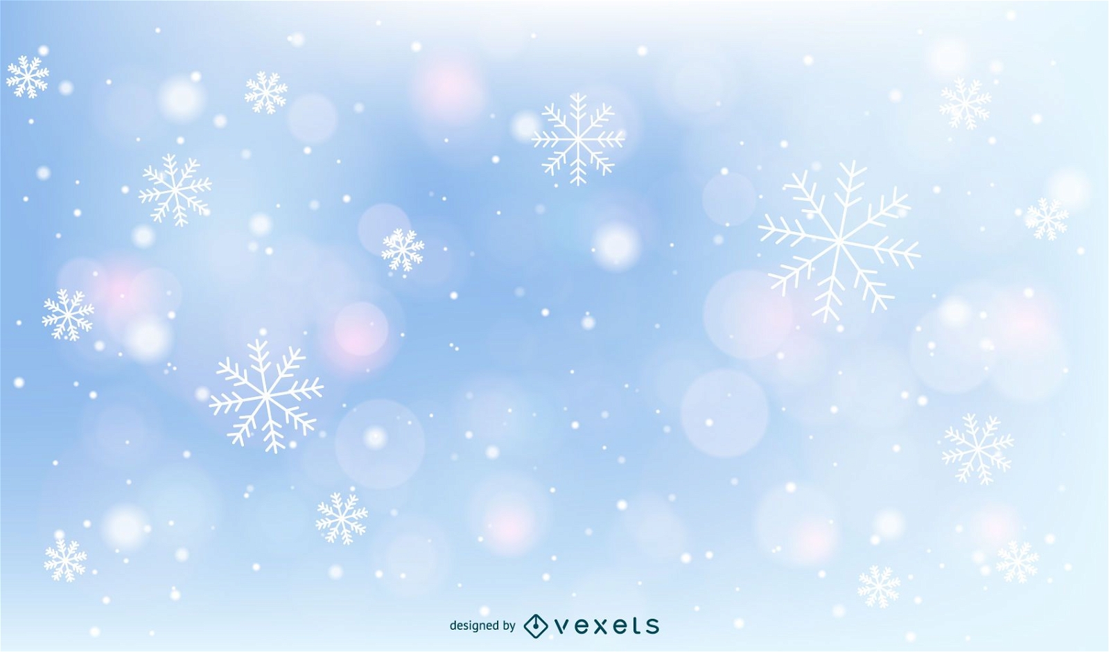 Descarga Vector De Fondo De Copos De Nieve De Navidad