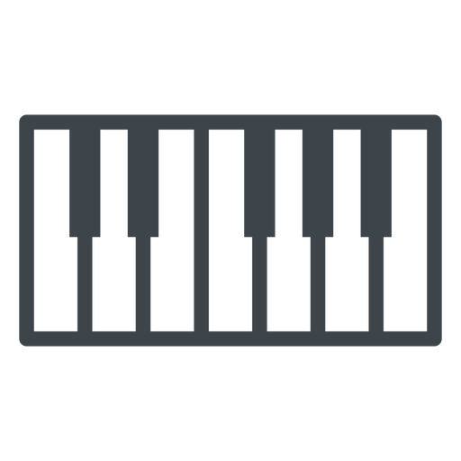 Piano Keys Flat School Icon PNG \u0026 SVGPiano Keys Flat School Icon PNG \u0026 SVG  