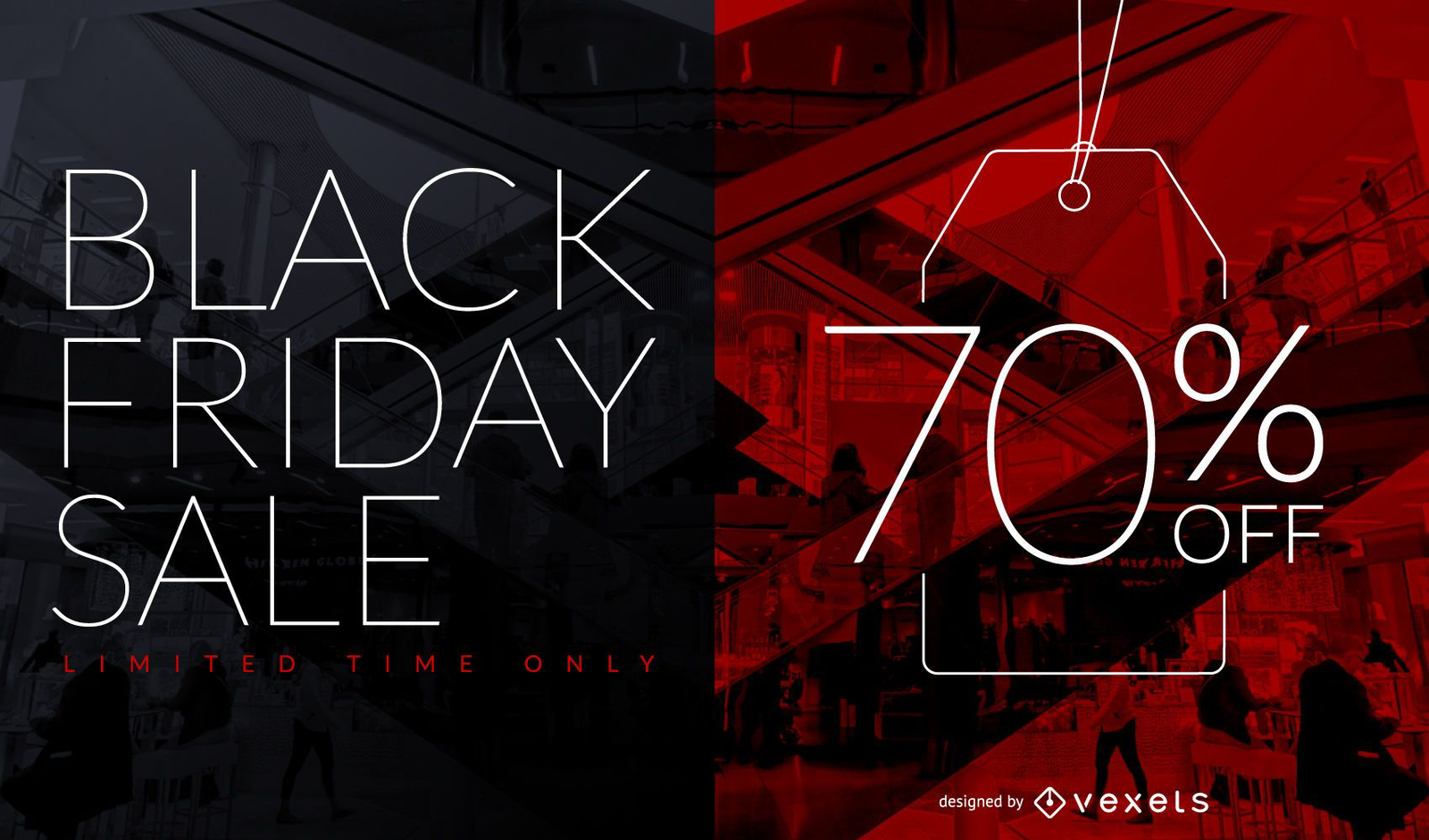 Black Friday Sale Discount Tag Design Vector Download