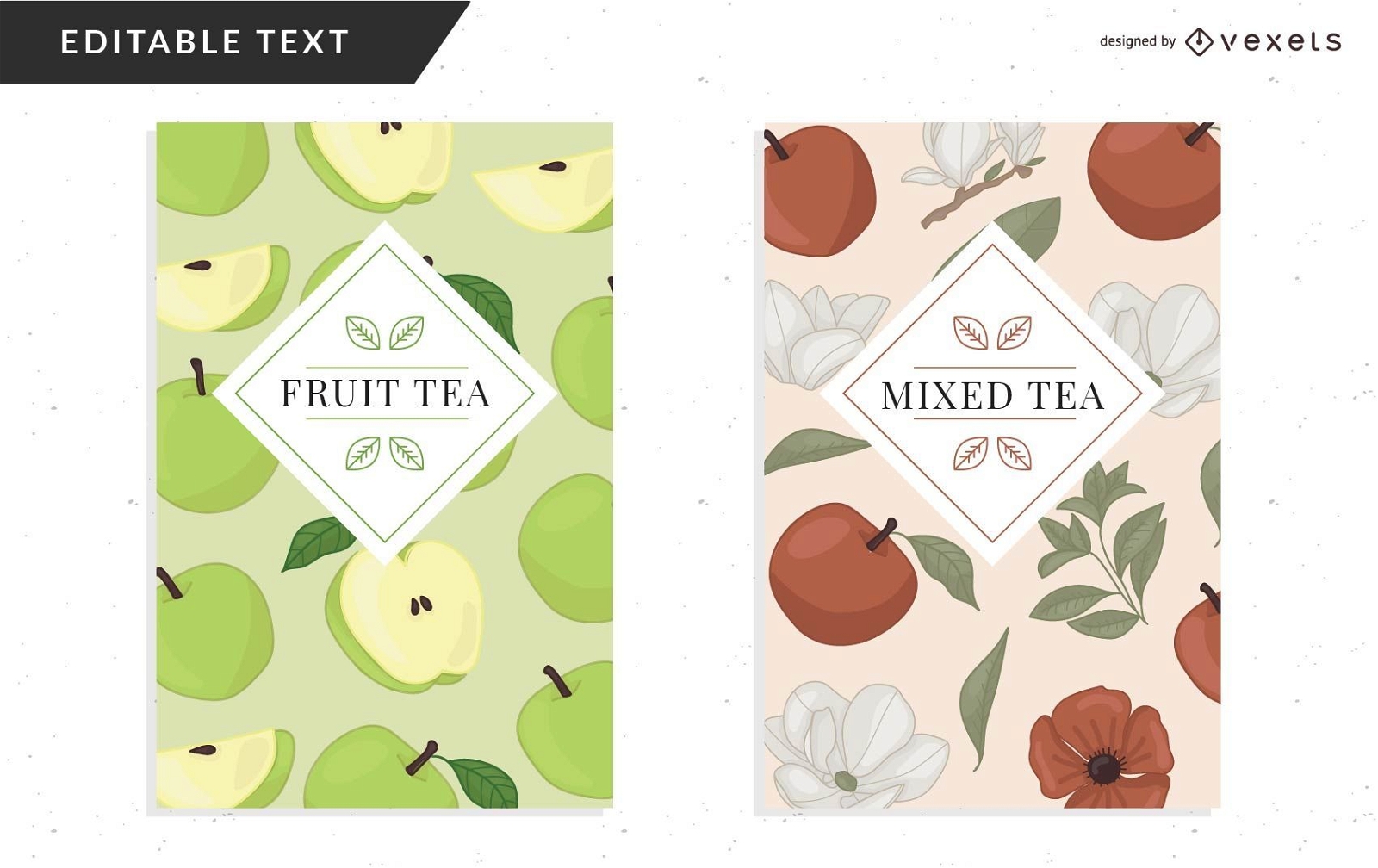 tea packaging design templates