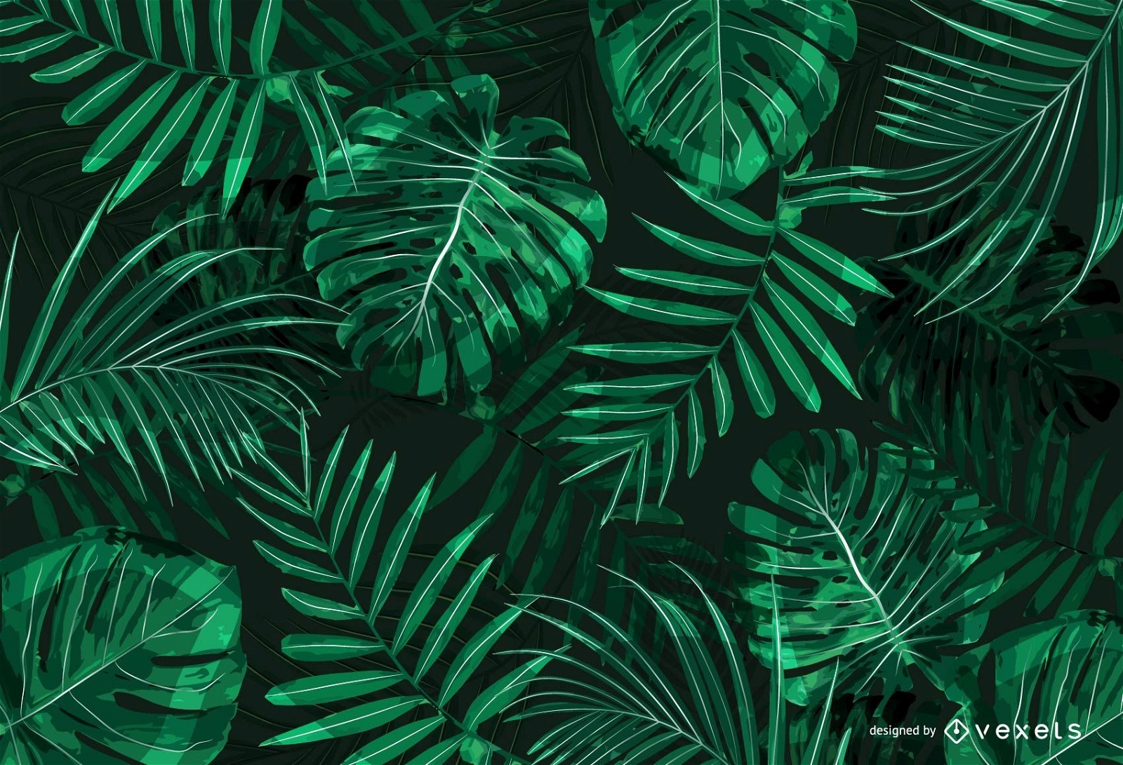 Jungle Background Design Vector Download