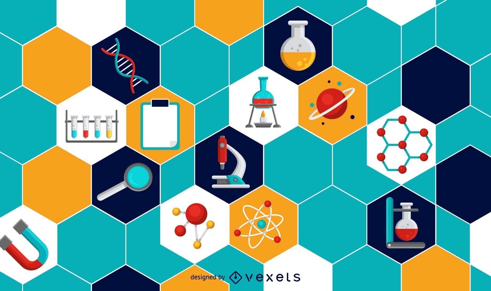science vector background