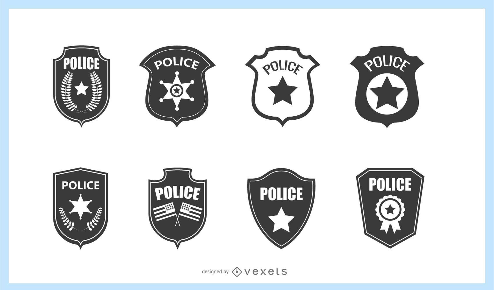 Placa policia Vectors & Illustrations for Free Download