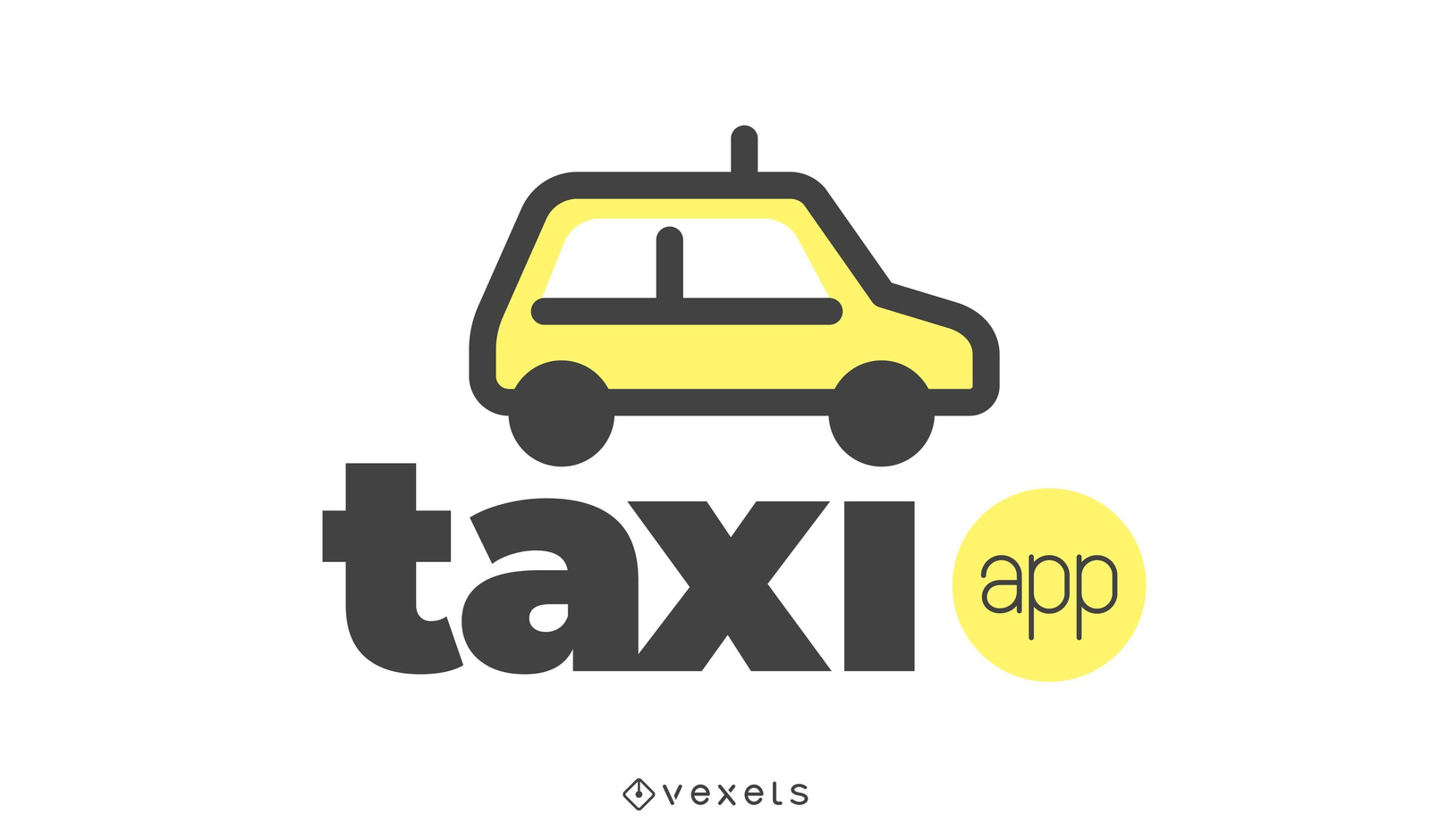 Taxi Logo Template Editable Design to Download