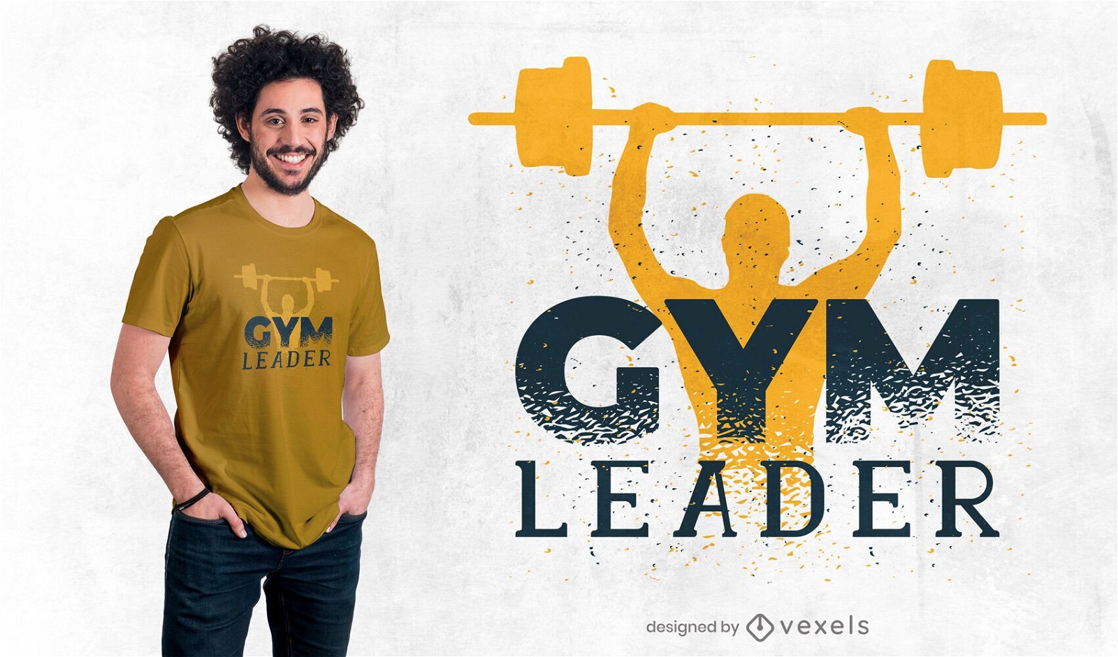 Descarga Vector De Diseño De Camiseta Gym Leader