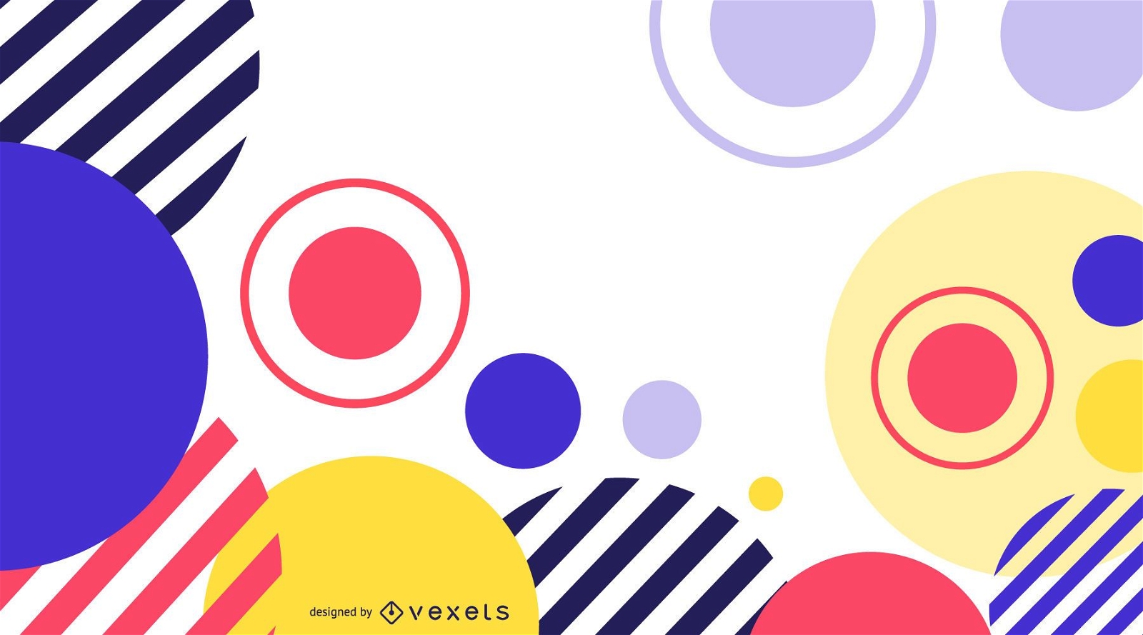 Colored Circles Abstract Background Vector Download
