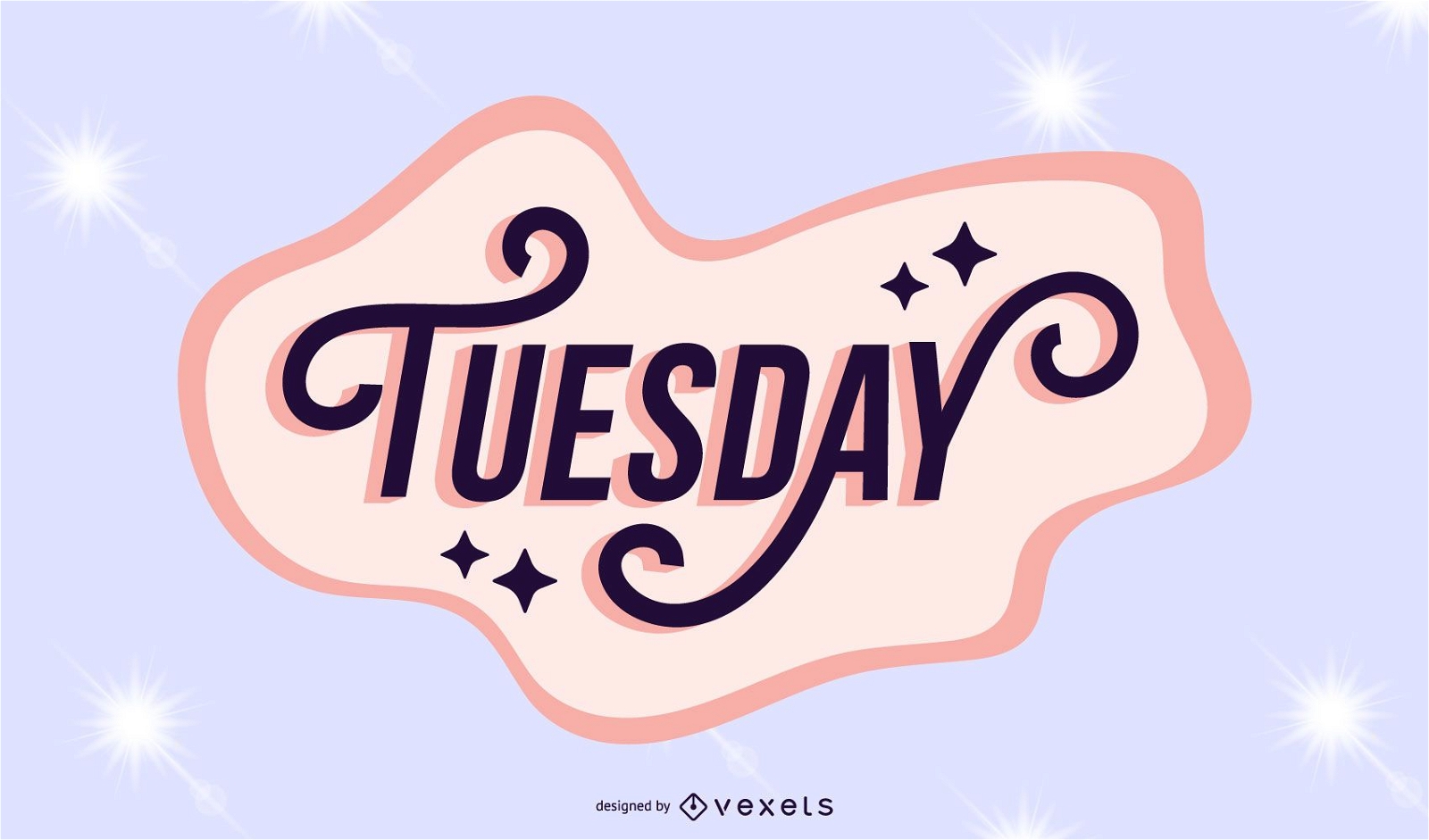 Word martes tuesday in spanish decorative Vector Image
