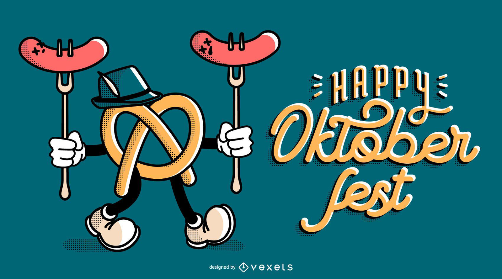 Oktoberfest Drinking Buddies Banner Vector Download