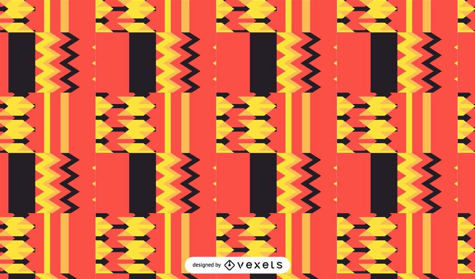African tribal kente cloth seamless pattern Vector Image