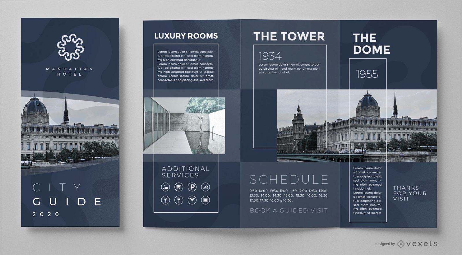 City guide brochure template