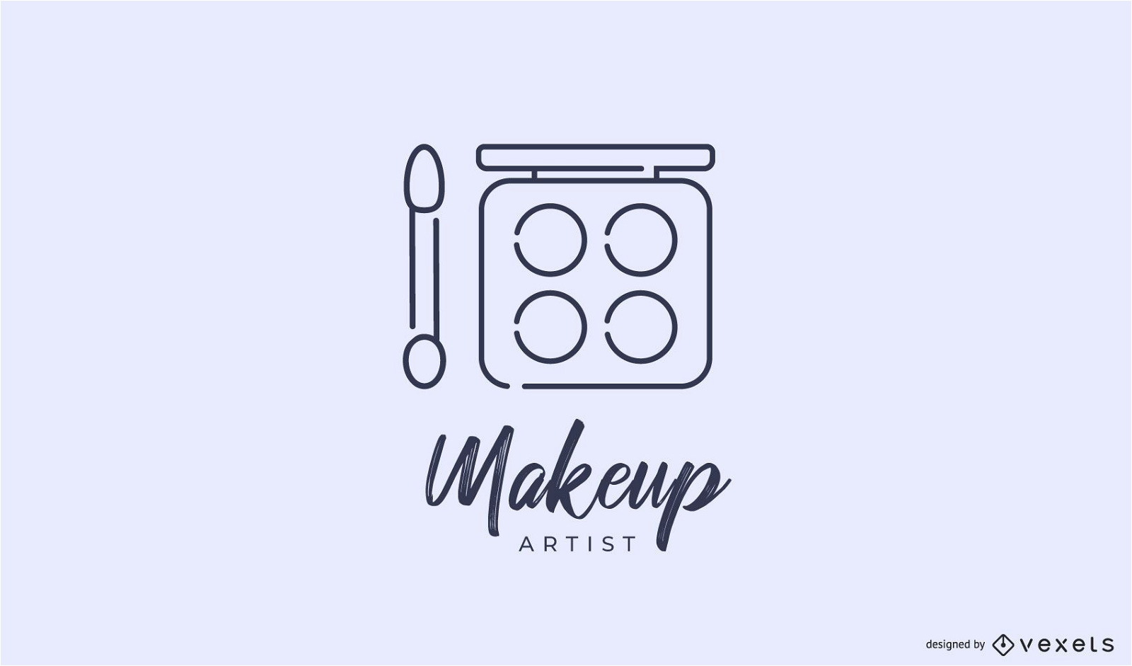 Makeup Artist Logo Template Vector