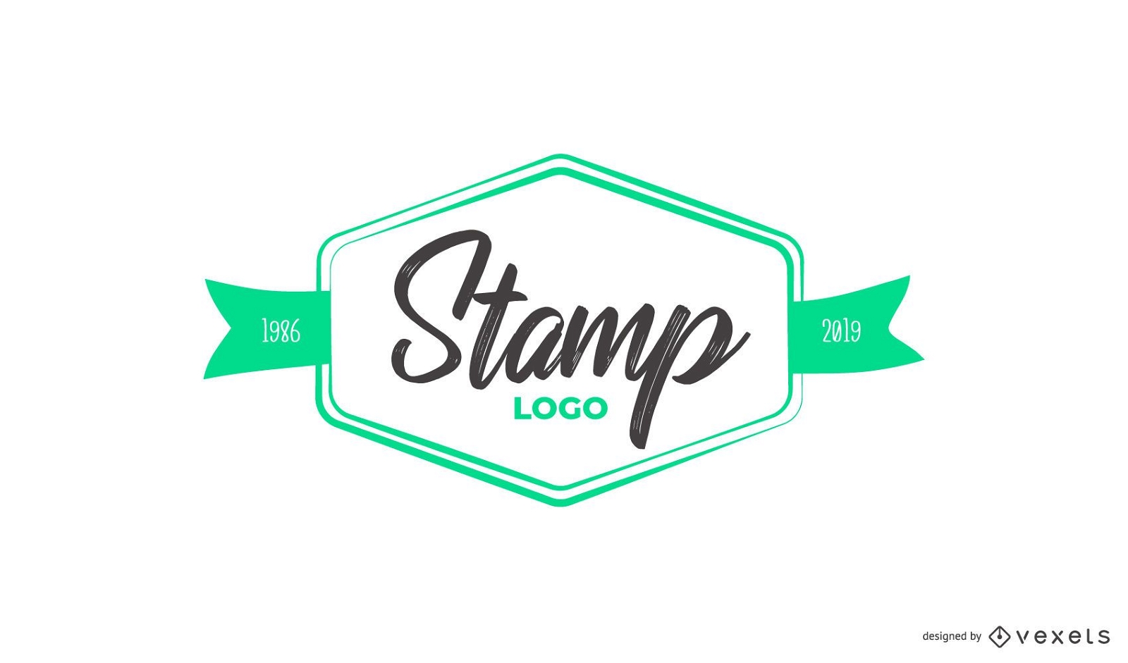stamp logo design