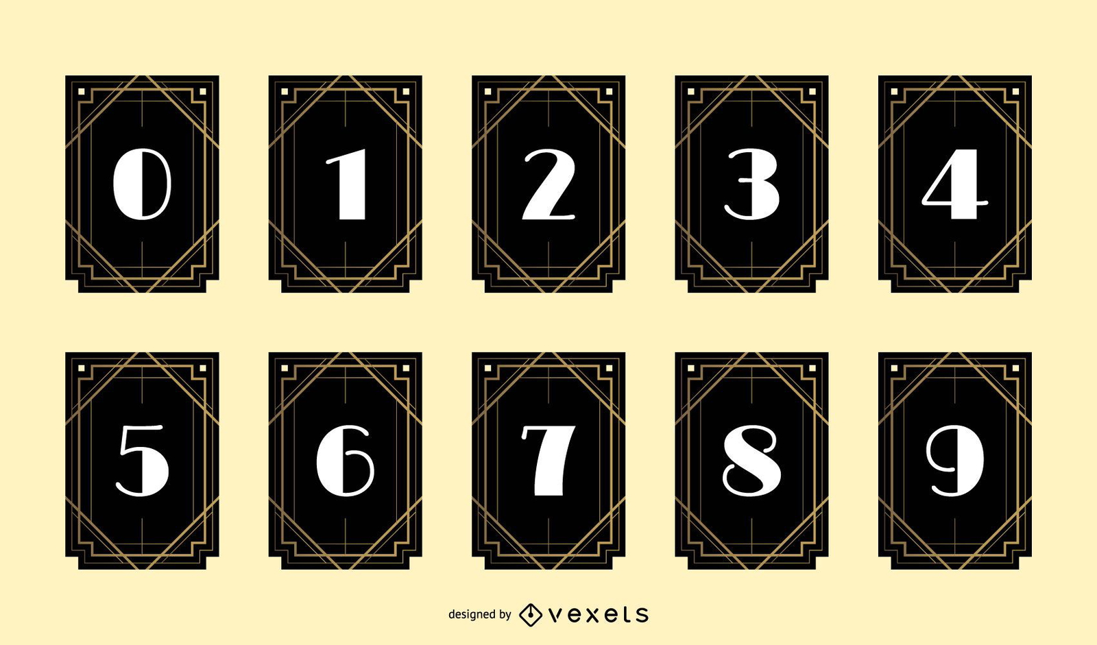 Art Deco Numbers