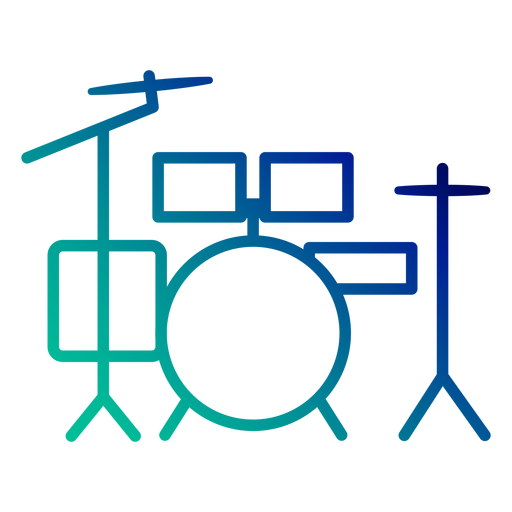 Set Drum Goresan Gradien PNG \u0026 SVGSet Drum Goresan Gradien PNG \u0026 SVG  