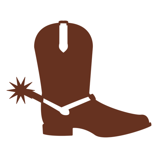 Diseno PNG Y SVG De Botas Vaqueras Western Flat Para Camisetas